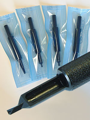 Sterilized Lexan 1, 3 or 5 Needle Square Tip Tube