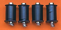 2 Pair Deluxe Machine Coils - 6-Wrap with Black Covers