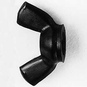 Wing Nuts 8/32" - Black Nylon