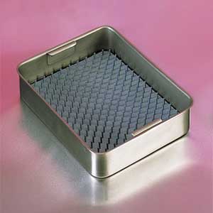 Stainless Steel Tray, 8" x 6" x 1 1/2"