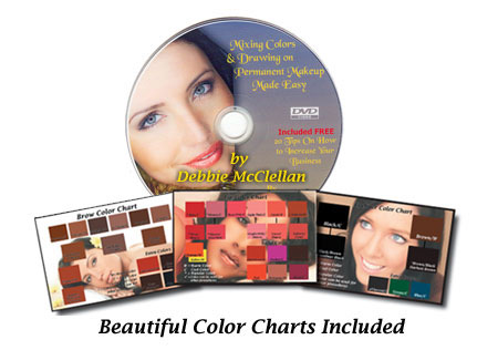 Mixing Colors & Drawing on Permanent Makeup Made Easy DVD, plus 20 Tips on How to Increase Business