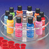 1/2 Ounce Lazy Susan Bottle Rack<br>With Permanent Cosmetic Colors