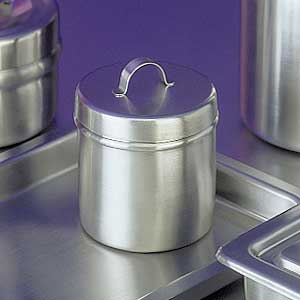 Stainless Steel Dressing Jar with Cover, 10 oz.