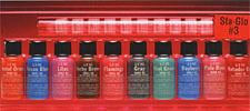 Sta-Glo #3 Color Sampler Pack<br><i>1/2oz Bottle of All Ten Colors</i>