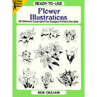 Flower Illustrations<br><i>96 Different Copyright-Free Designs Printed One Side</i>