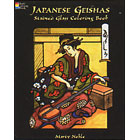 Japanese Geishas Coloring Book