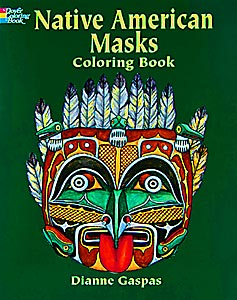 Native American Masks Coloring Book