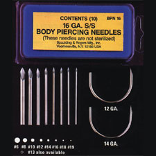 Supreme Body Piercing Needles<br><i>Non-Sterilized</i>