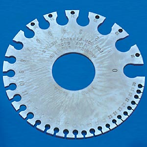 Wire Gauge Wheel