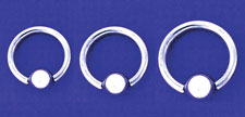 Sterilized Captive Bead Ring 12 Gauge
