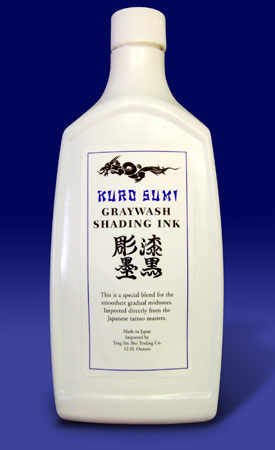 Kuro Sumi Graywash Shading Ink - 12 Ounce Bottle