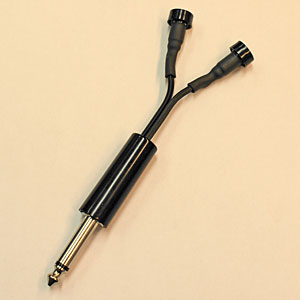 1/4" Phono Plug (Male) Adaptor with Pin-Jacks