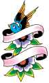 bird-flowers-banner-tattoo