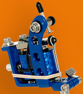 Blue Powder Coated Puma Quick Change Machine Head with 10-Wrap Coils