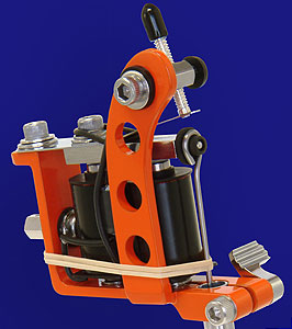 Orange Powder Coated Puma Quick Change Machine Head