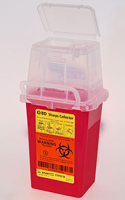 1.5 Quart Sharps Medical Waste Collector