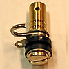 8-32 Round Brass Back Binding Post Long