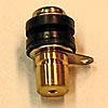 8-32 Round Brass Back Mounted Binding Post Small