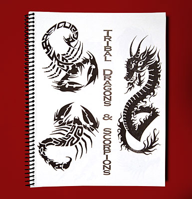Sketch Sheets - Tribal Dragons and Scorpions
