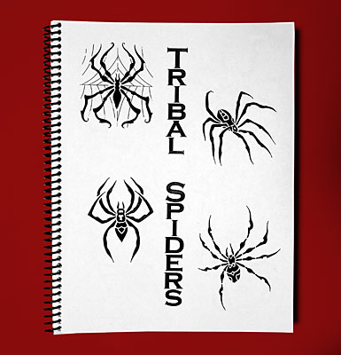 Sketch Sheets - Tribal Spiders