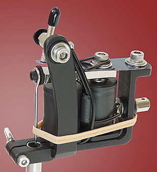 Old Style Flat Black Lightweight Quick Change Machine Frame - LEFT HANDED